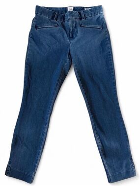 GAP Women's Straight Leg Jeans in Dark Blue Denim